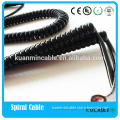 High quality multicores spiral cable military spiral cable